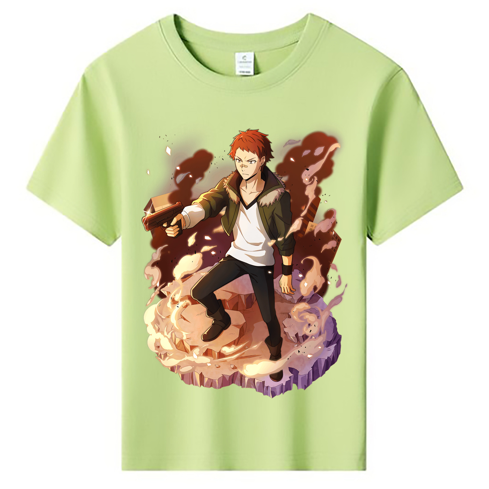 （画像用） 文豪ストレイドッグス Bungo Stray Dogs 綿100％キッズTシャツ（フロントプリント）